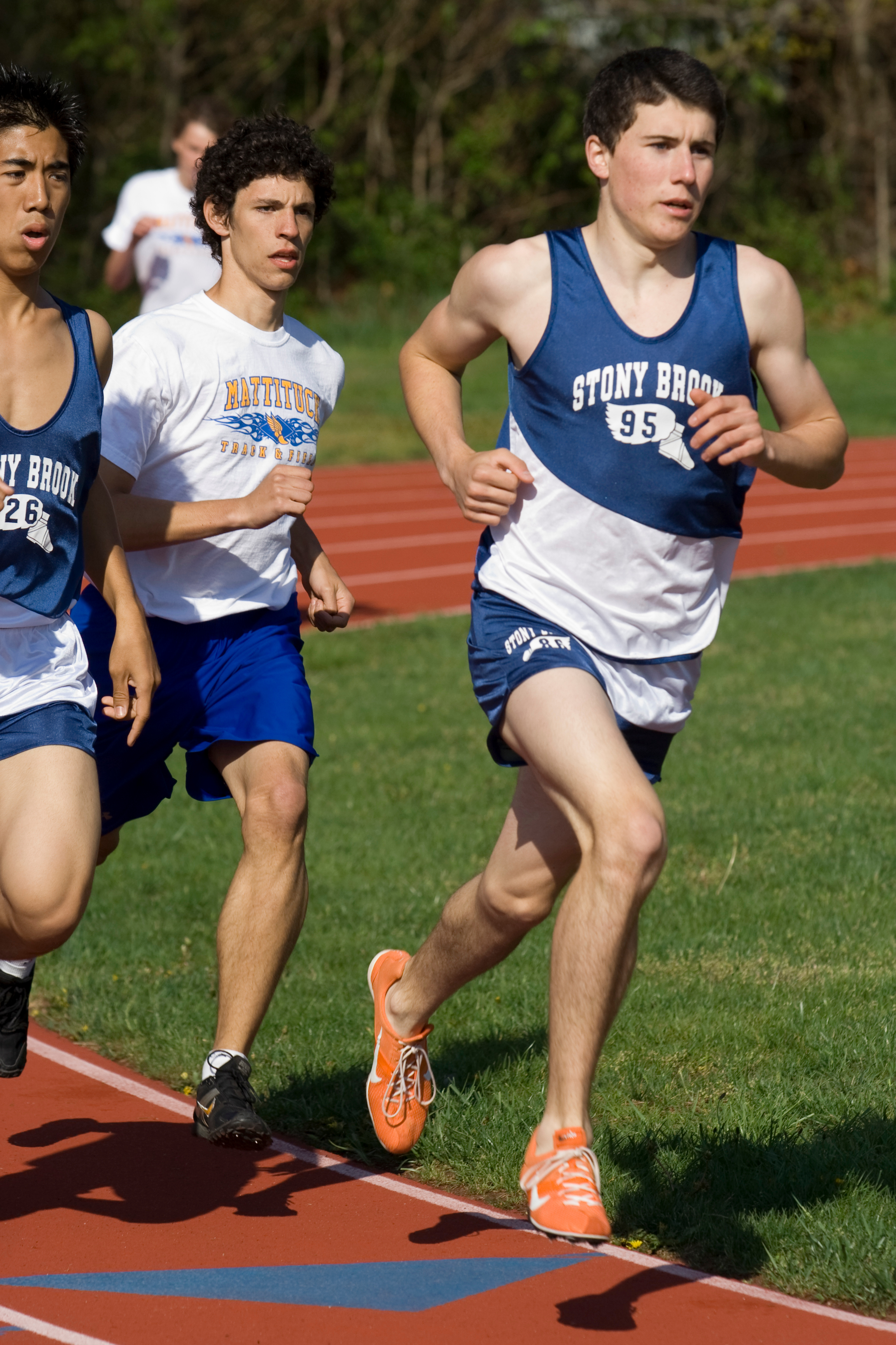 Collins during a meet vs. Mattituck in 2008