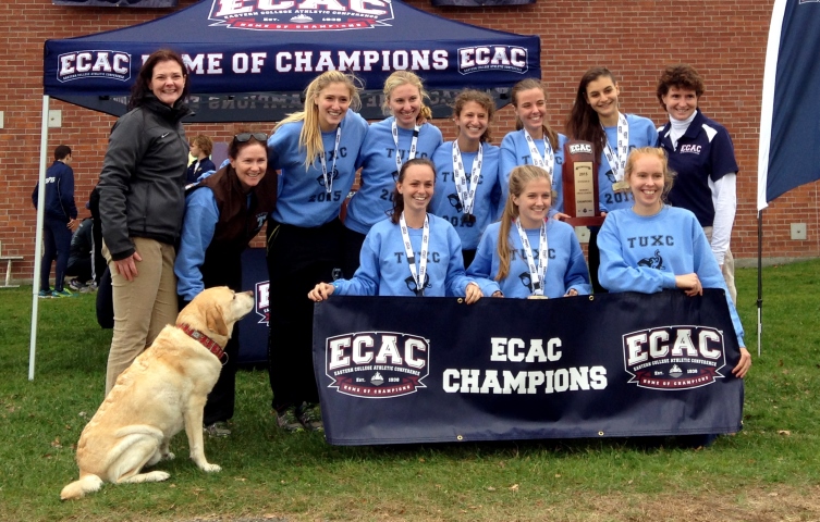 Rashba (back, 5th from left) and Tufts celebrate the title